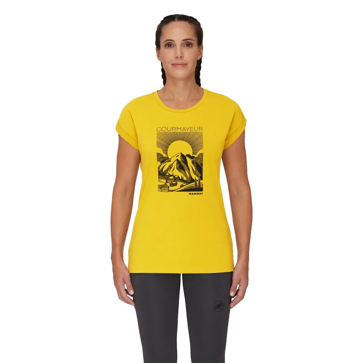 

Женская горная футболка MOUNTAIN COURMAYEUR Mammut, желтый
