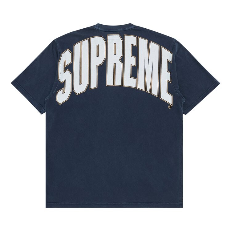

Майка Supreme Cracked Back Arc Short-Sleeve Top, темно-синий