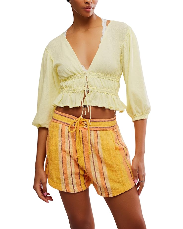 

Блуза Free People Lets Go Blouse, цвет Summertime Lemonade