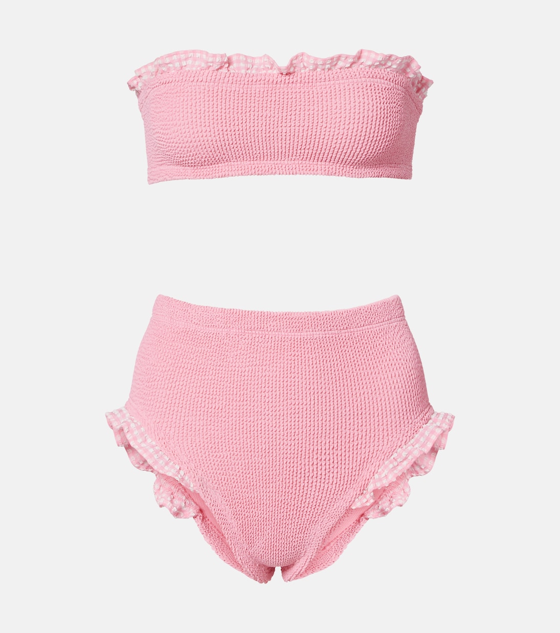 

Бикини с рюшами Peggy Hunza G, Milkshake/Pink Gingham