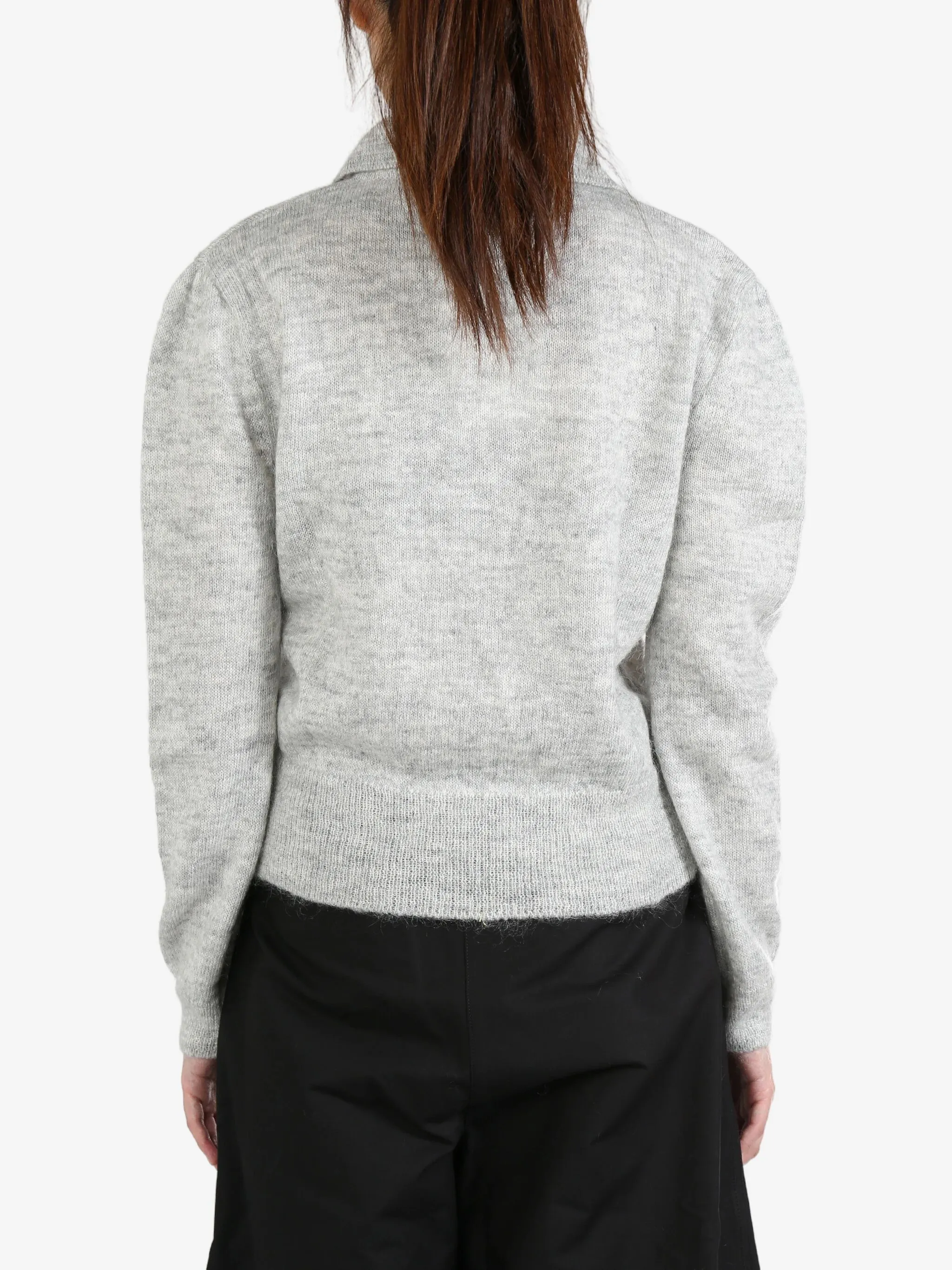 

Джемпер с воротником-поло Amomento, серый