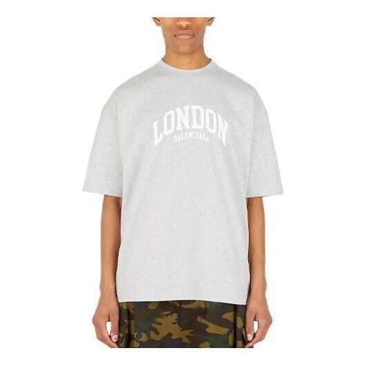 

Футболка cities london t-shirt medium fit 'grey' Balenciaga, серый
