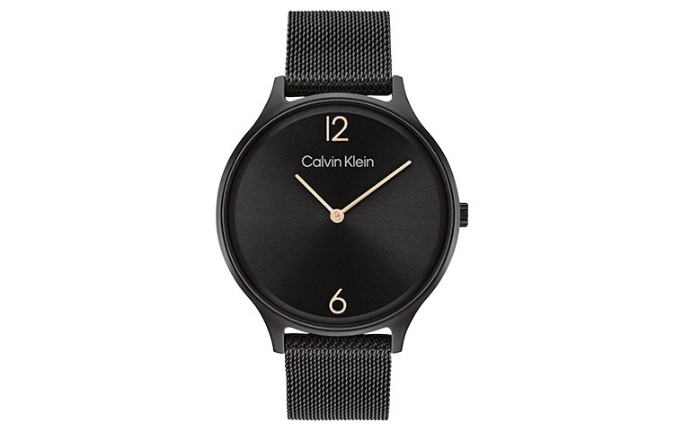 

Calvin Klein Часы Wrist Watch Quartz Movement Gold-Plated Steel Strap Black Dial Women's Watch, Black Dial 25200004