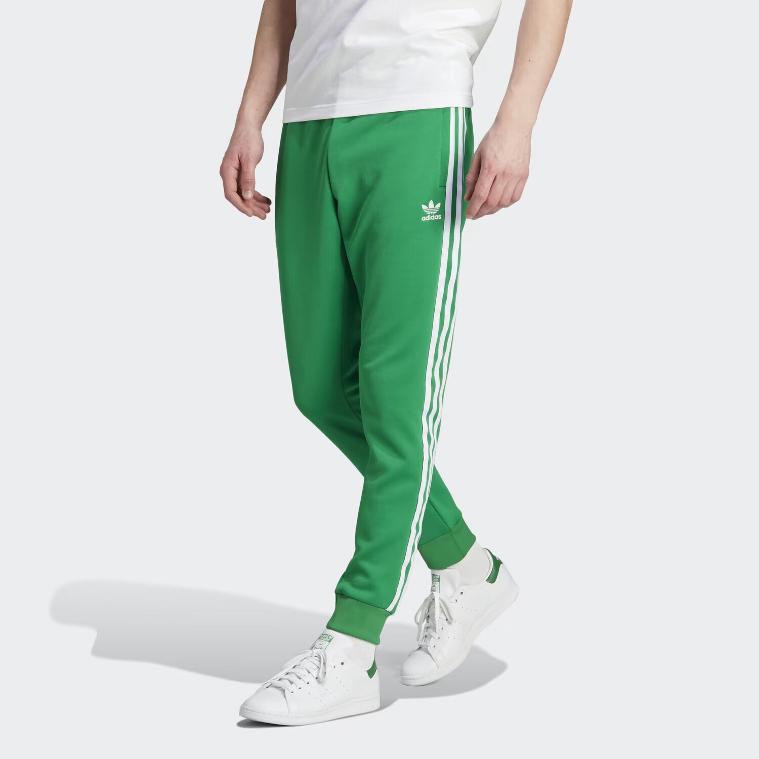 

Спортивные брюки Adicolor Classics SST Adidas, цвет Green/White