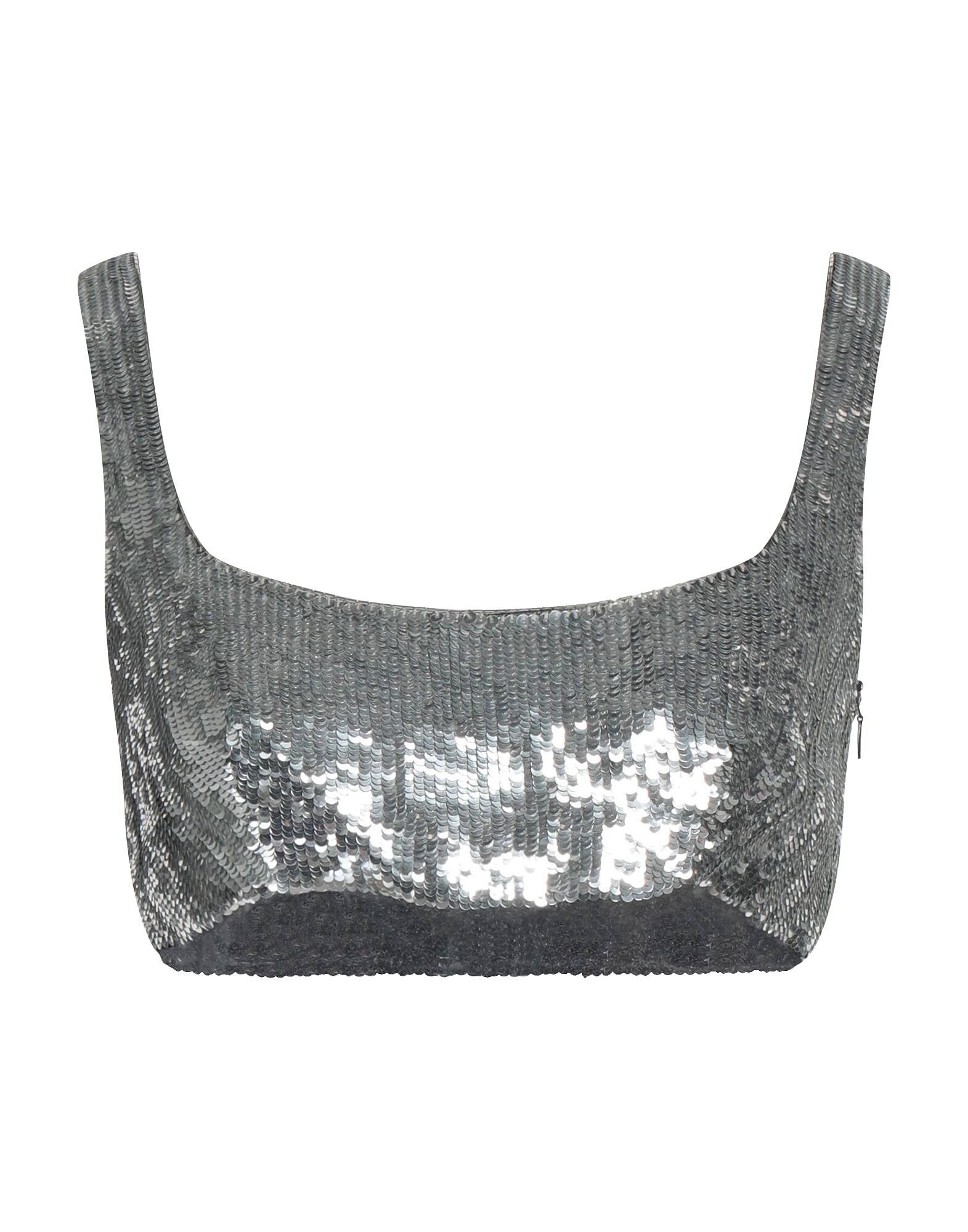 

Кроп-топ Valentino Garavani, серебряный