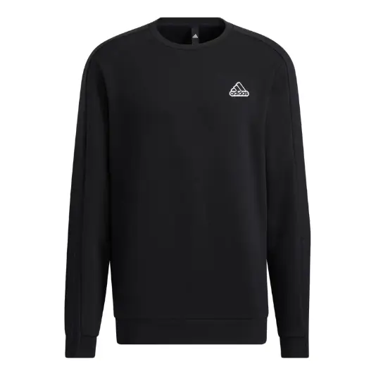 

Рубашка adidas Sportswear Badge Crew Sweatshirt 'Black', черный