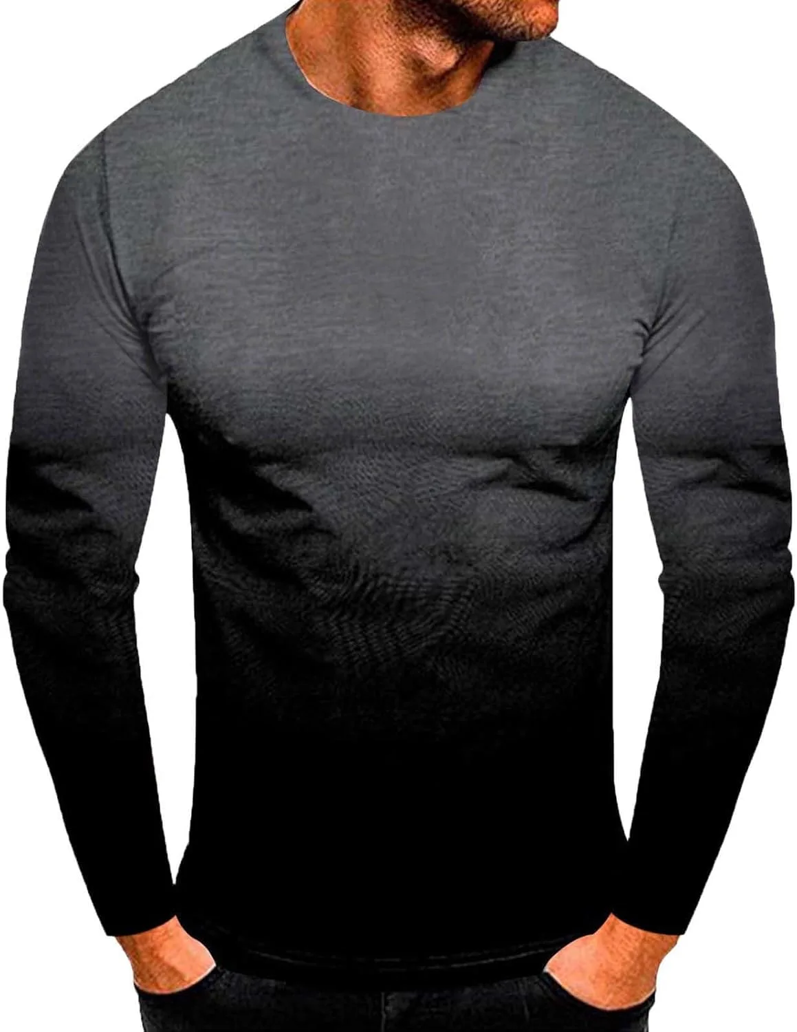 

Футболка с длинным рукавом для тренировок, casual, loose fit