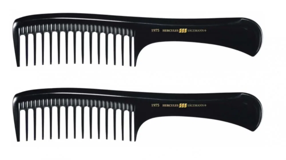 Расческа «Large Grip Styler 1975» из натурального каучука от Hercules Sägemann, 2 x 9 дюймов No brand