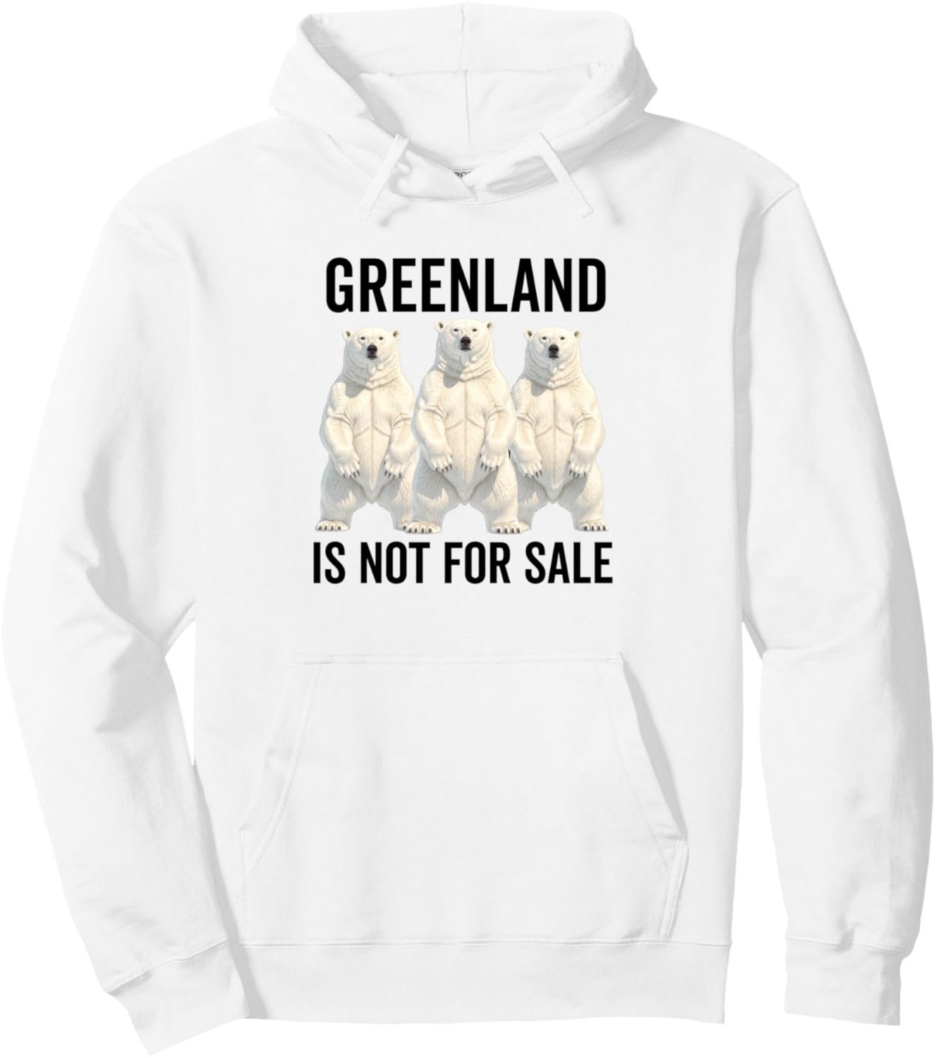 

Гренландия. Не продается. Белый медведь. Гренландия. Датская толстовка Greenland Is Not For Sale Merch