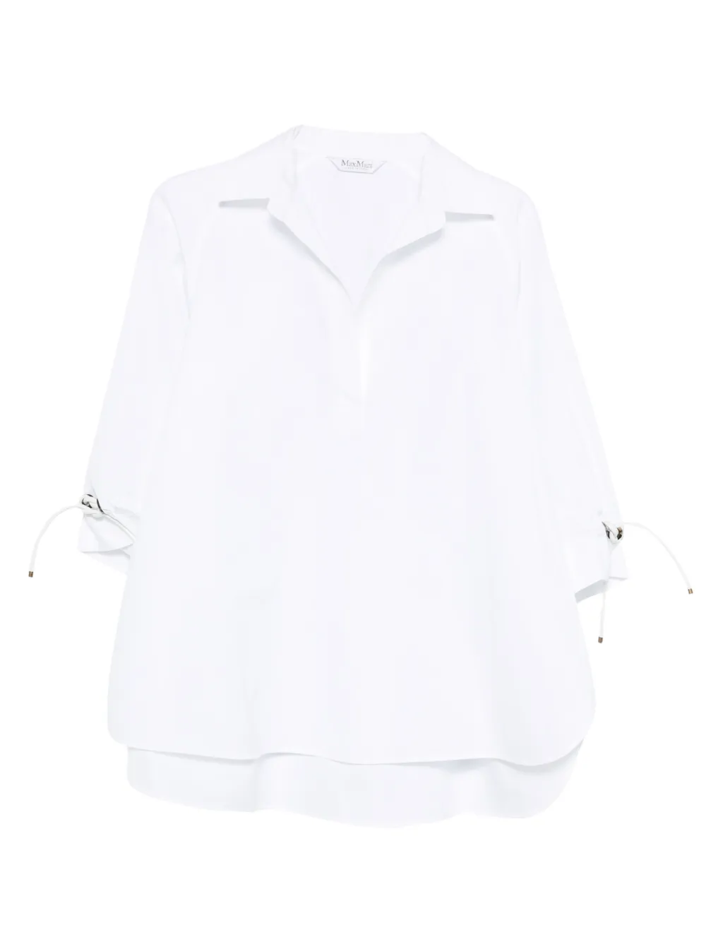 

Блузка с завязками и многослойным эффектом Max Mara, белый