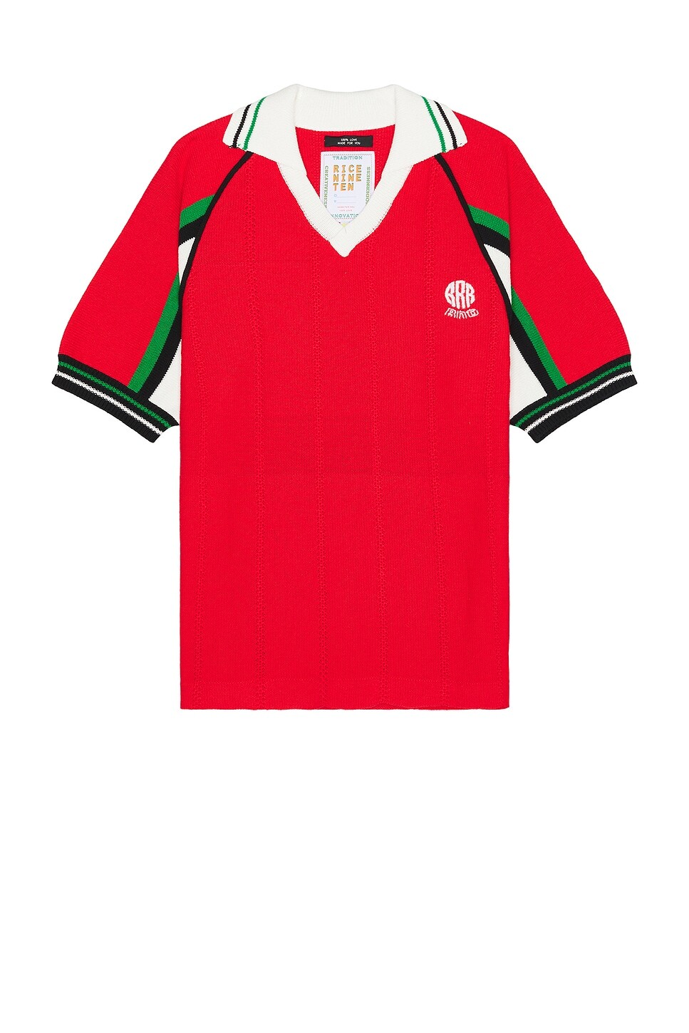 

Футболка мужская Knitting Soccer Jersey Rice Nine Ten, красный