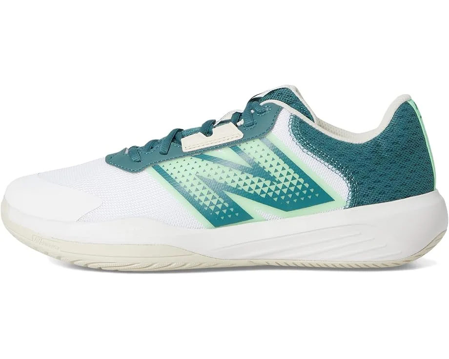 Кроссовки New Balance 696v6 Tennis Shoes, White/Green — фото 4