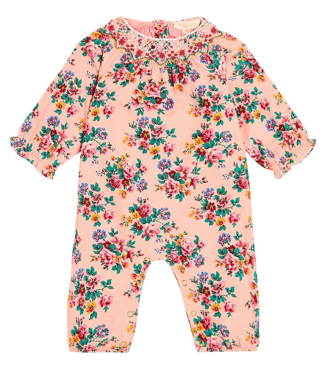 

Вельветовый комбинезон baby lounisa с цветочным принтом Louise Misha, розовый