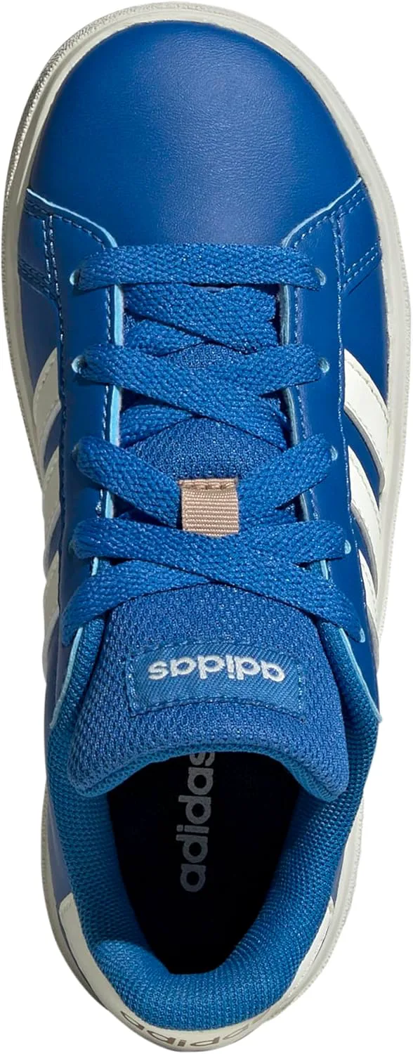 Кроссовки Adidas Kids' Grand Court 2.0, слоновая кость — фото 2