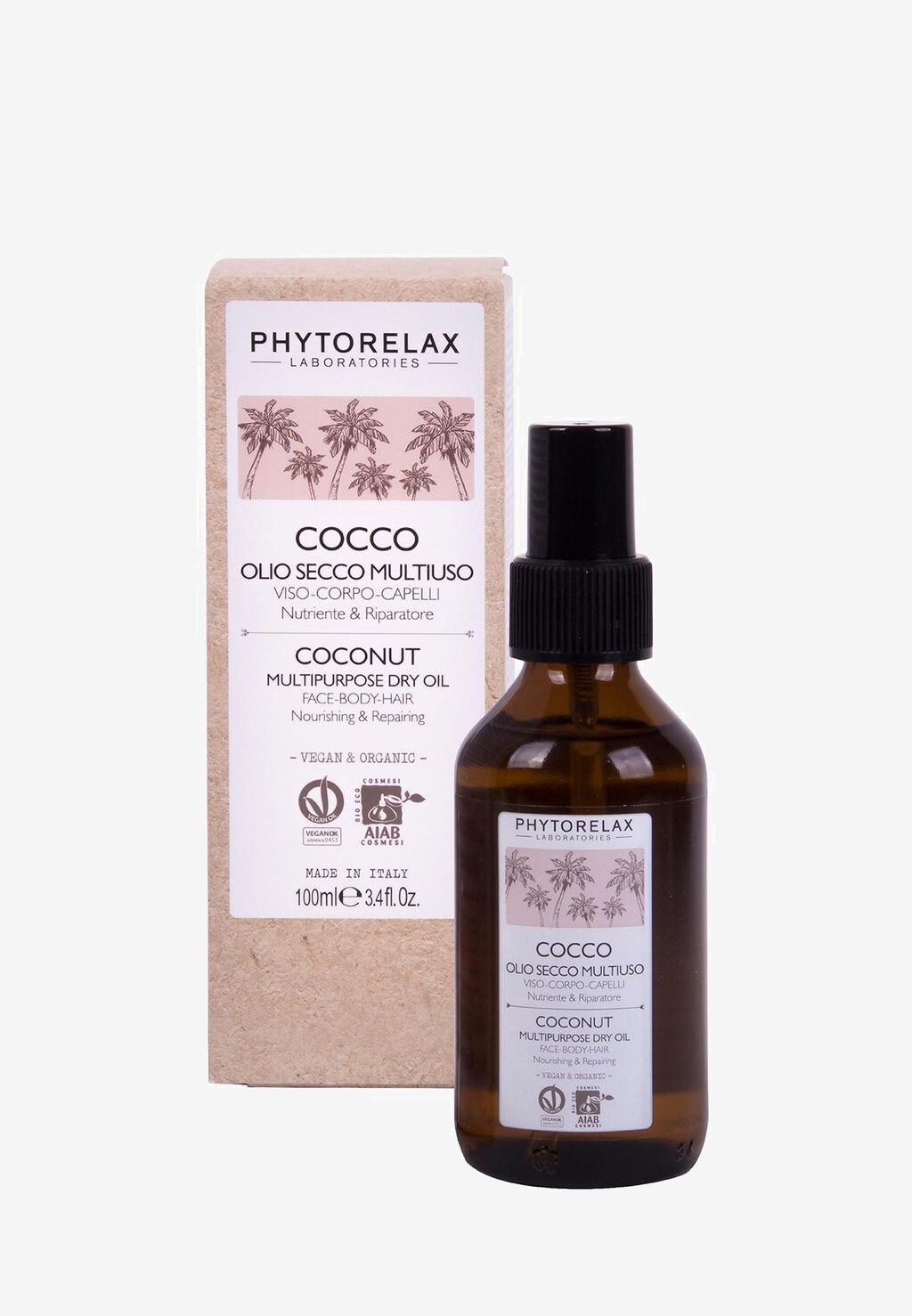 

Масло для лица Vegan & Organic Coconut Nourishing & Repairing Multipurpose Dry Face Oil Phytorelax