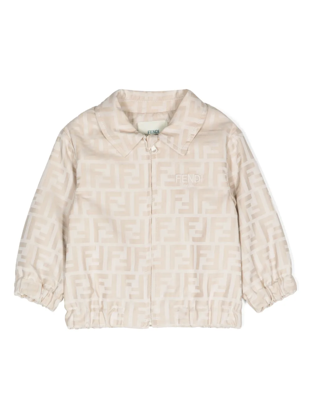 

Жаккардовая куртка с логотипом FF FENDI KIDS, нейтральный