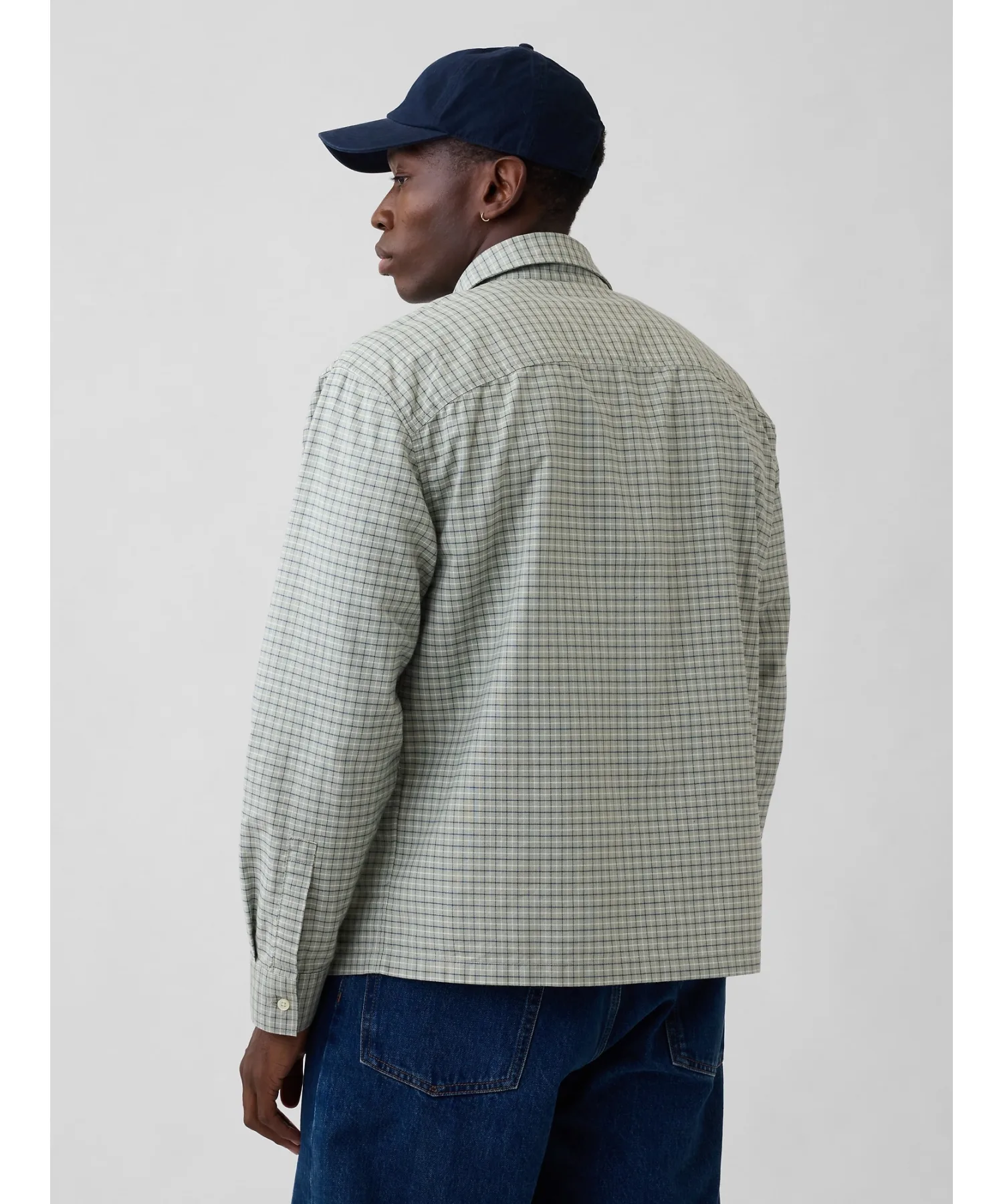 Мужская рубашка Oxford Boxsey Fit Gap оливковая — фото 2