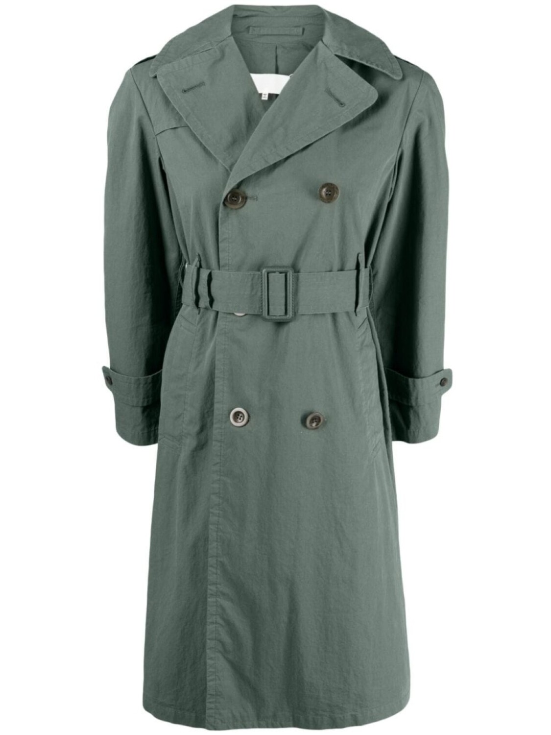 

Maison Margiela belted double-breasted trench coat, зеленый
