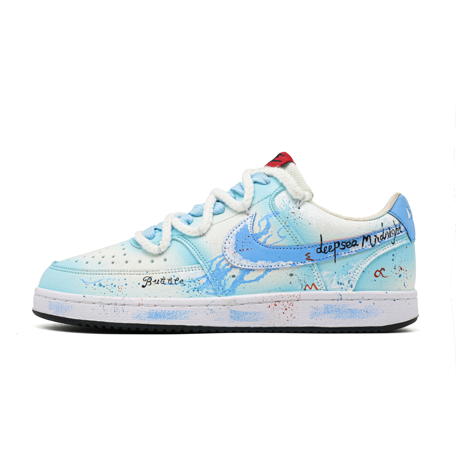 

Nike Кроссовки для скейтбординга Court Sea Salt с амортизацией Fun, низкие, мужские, светло-голубые, цвет Light Blue