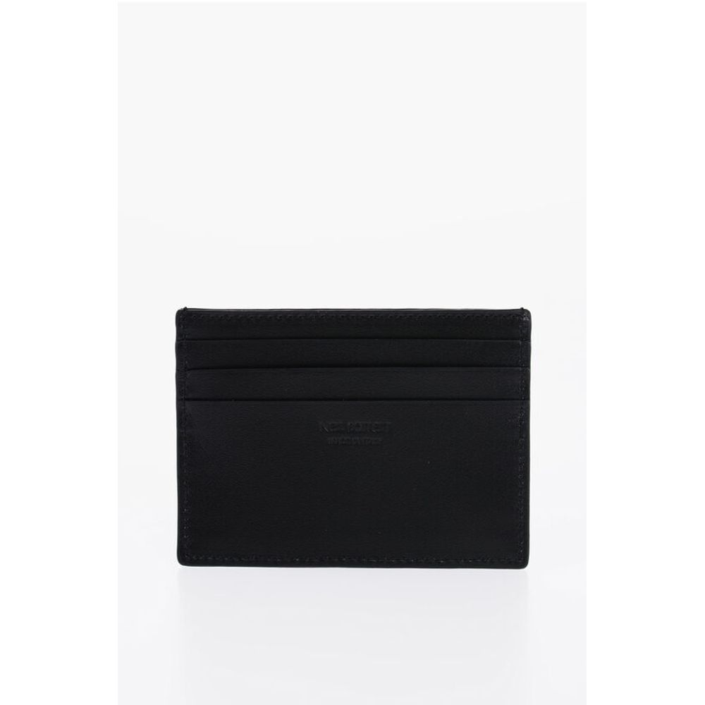 

Кожаный держатель карт FAIR-ISLE THUNDERBOLT с контрастным принтом Neil Barrett, Black