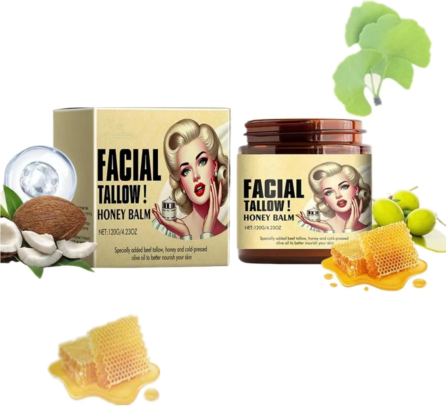 Крем для лица Xuanocheng — Tallow Balm с медом и говяжьим жиром