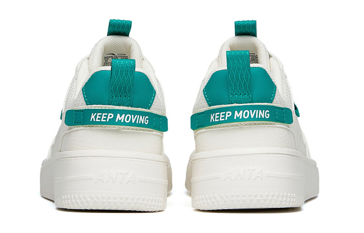 Детские кроссовки для скейтбординга GS Low-top Ivory White/Seawater Green Anta Kids — фото 4