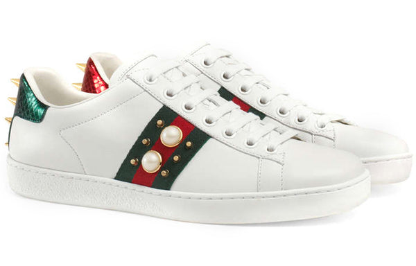 Кроссовки ace studded Gucci, белый — фото 2