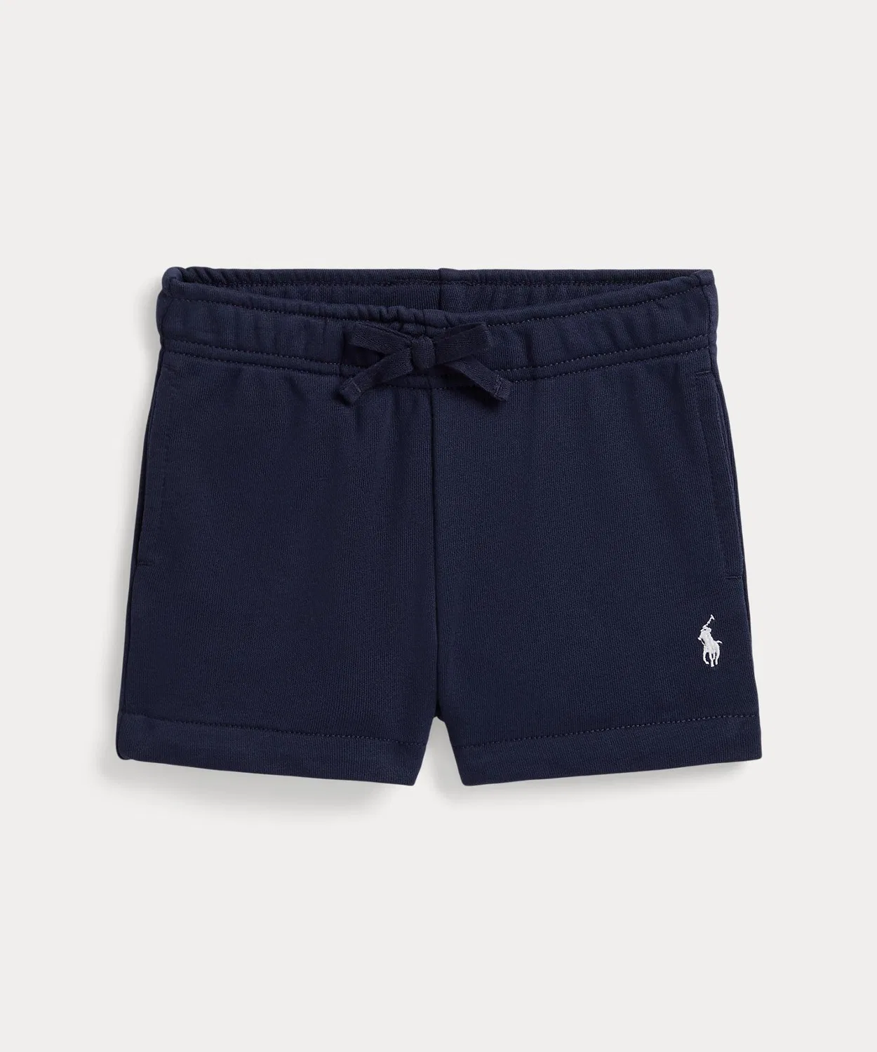 Шорты из французского трикотажа Ralph Lauren с затяжным шнурком, тёмно-синий