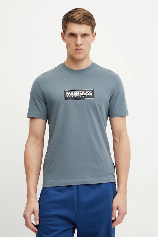 

Футболка хлопковая S-Box Napapijri, синий