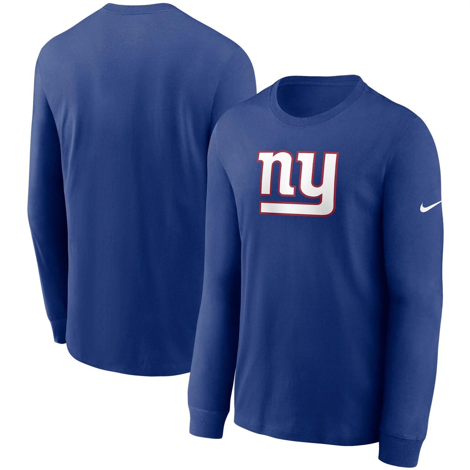 

Мужская футболка с длинным рукавом и логотипом Royal New York Giants Primary Nike