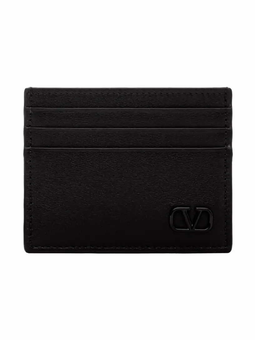 

Кожаная визитница V-logo Valentino Garavani, черный