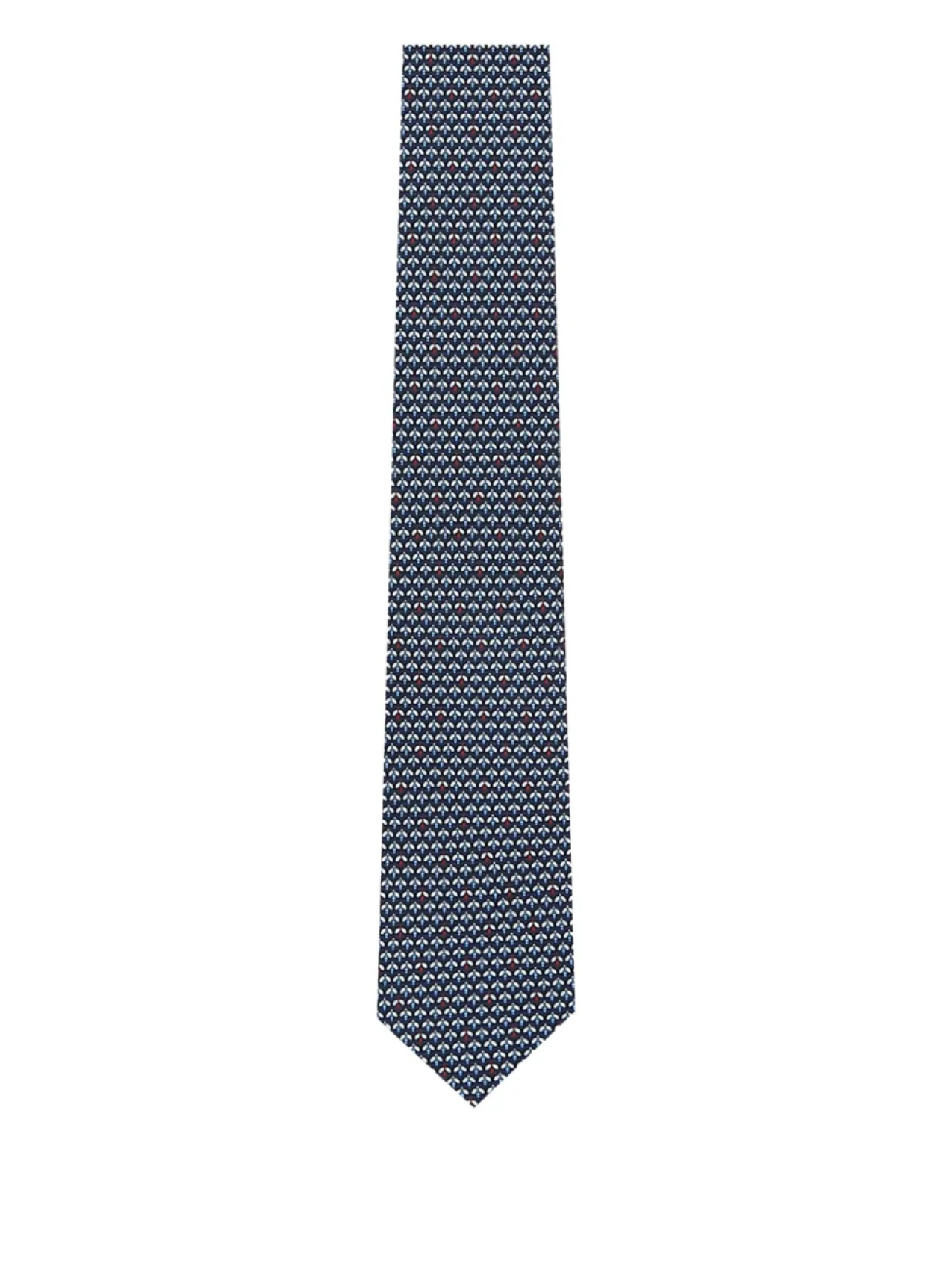 

Zegna шелковый галстук с жаккардовым узором, синий