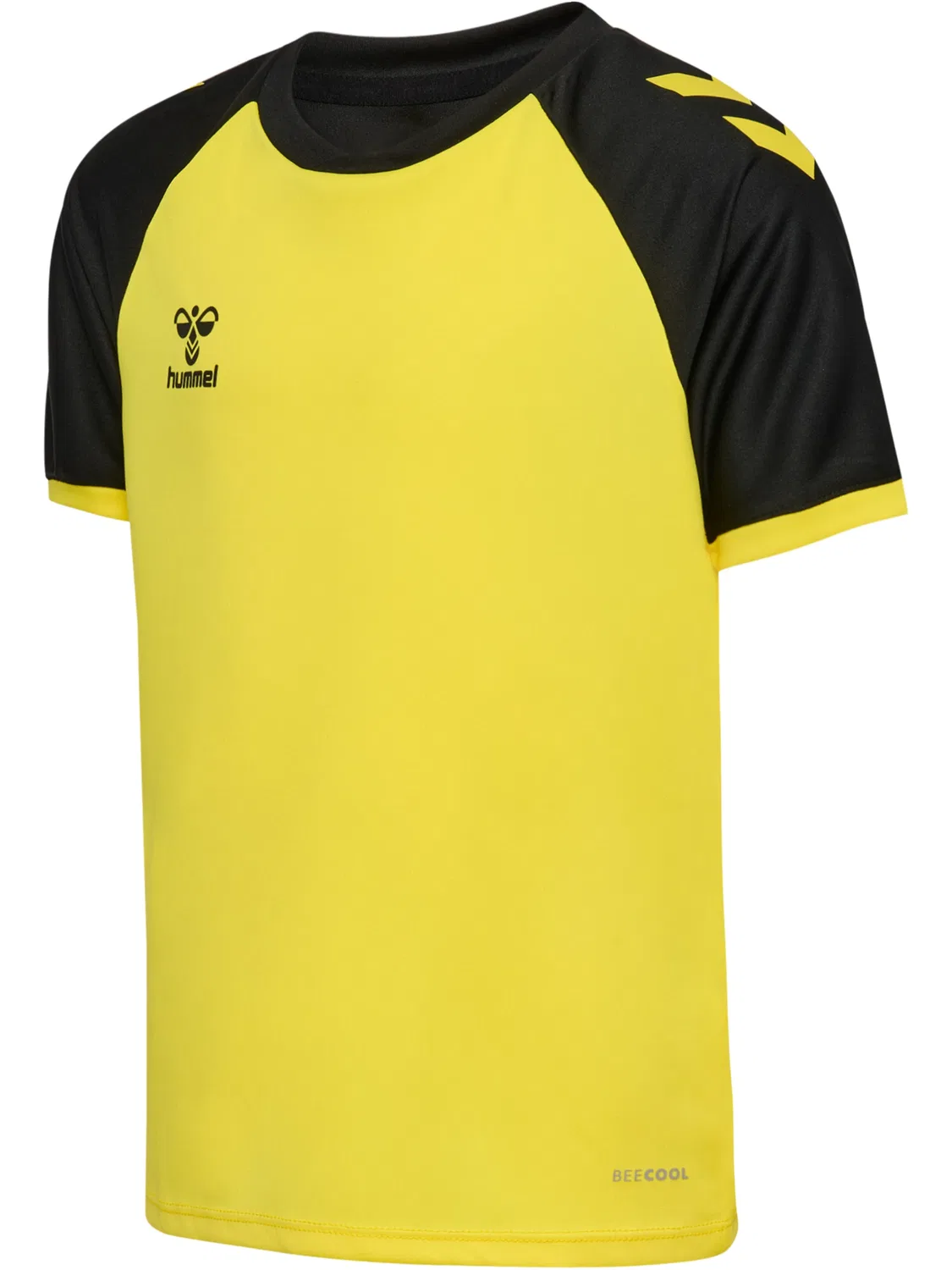 Футболка с raglan-рукавами, Hummel, blazing yellow/black — фото 4