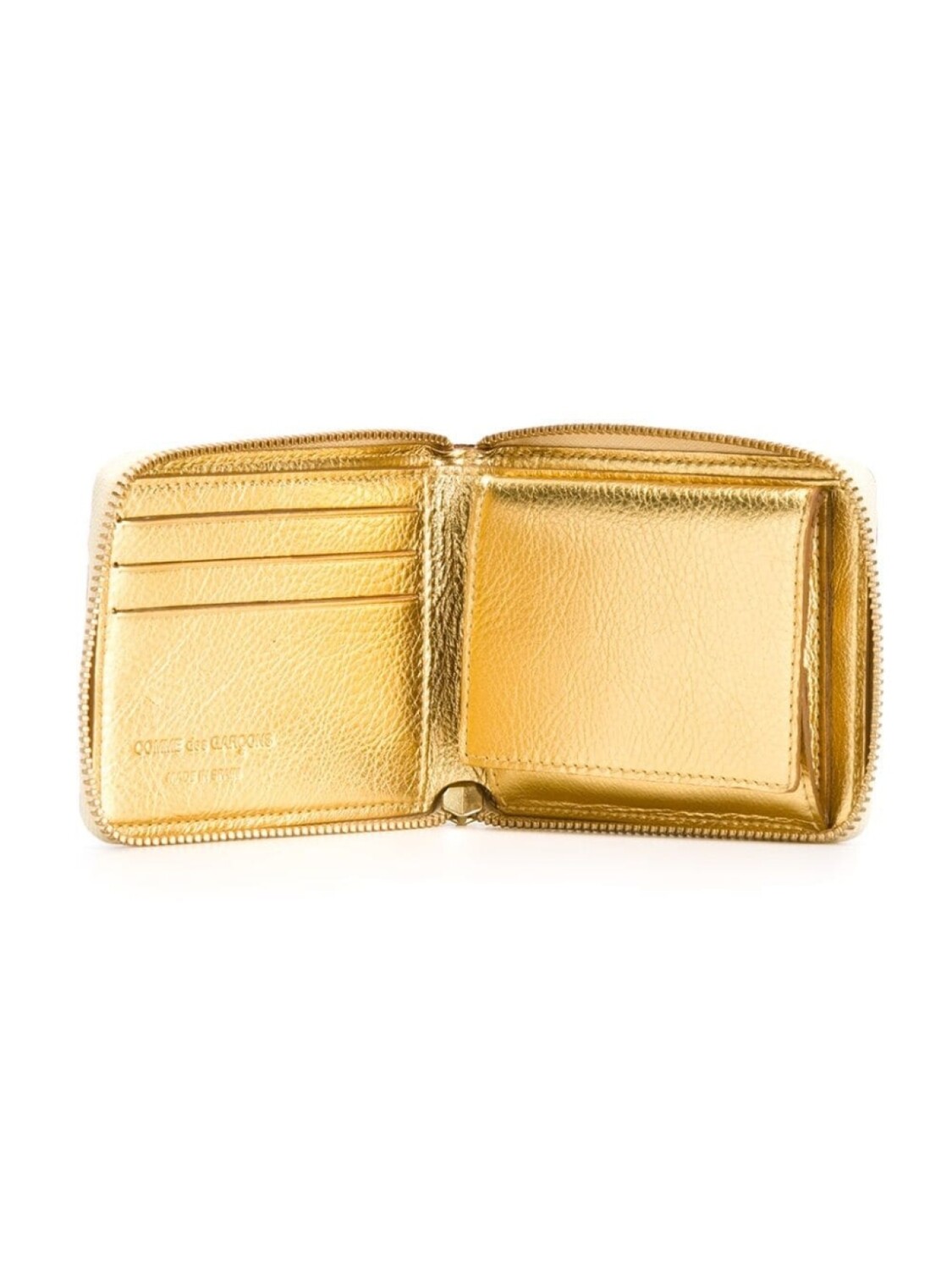 Comme Des Garçons Wallet кошелек 'Gold Line', металлик — фото 3