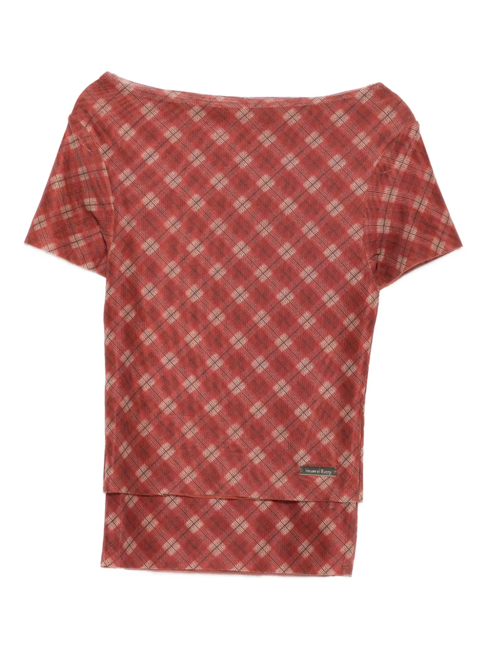 

Футболка в клетку House Of Sunny, красный