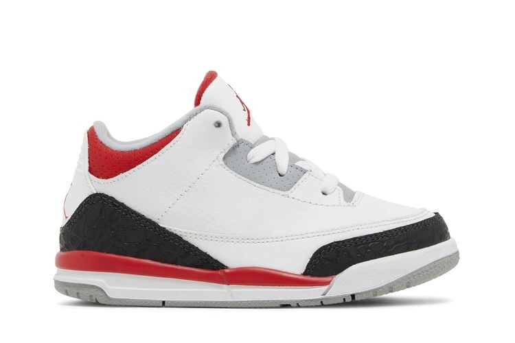 

Кроссовки Air Jordan 3 Retro TD Fire Red2013, белый