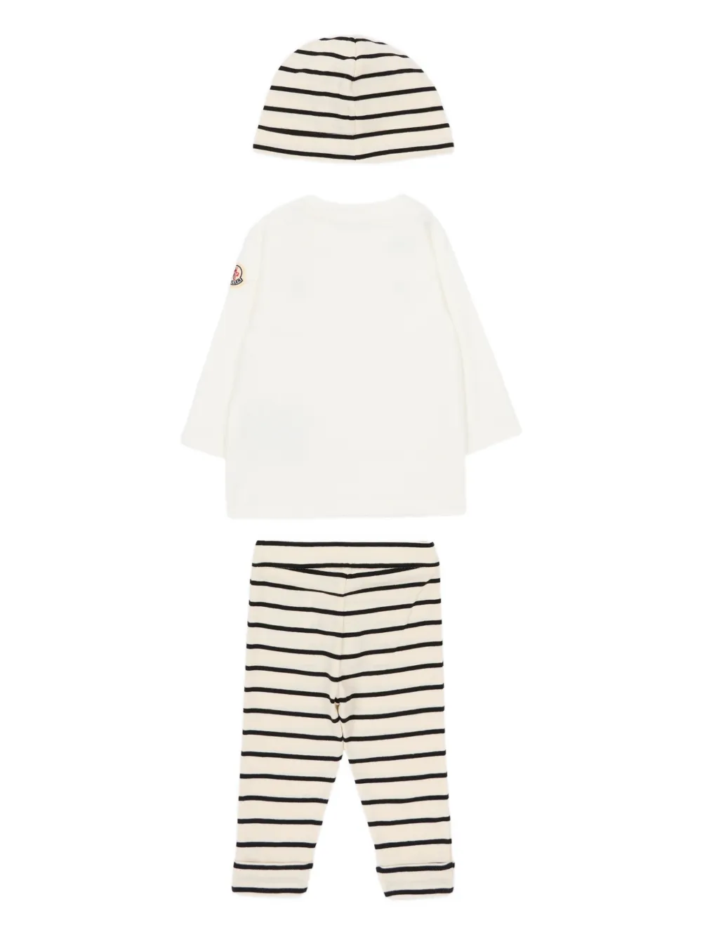 Полосатый комплект брюк (набор из трех) Moncler Enfant, нейтральный — фото 2