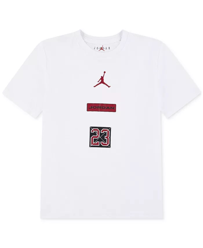

Футболка с коротким рукавом Big Boys 23 Stacked Graphic Jordan, белый