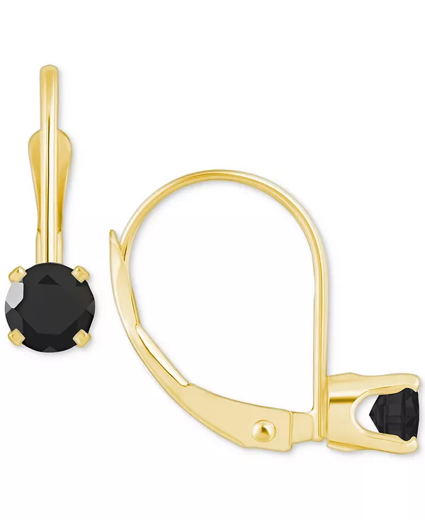 

Серьги с аметистом-солитером (1/2 карата) из 14-каратного золота (также с дополнительными драгоценными камнями) Macy'S, onyx