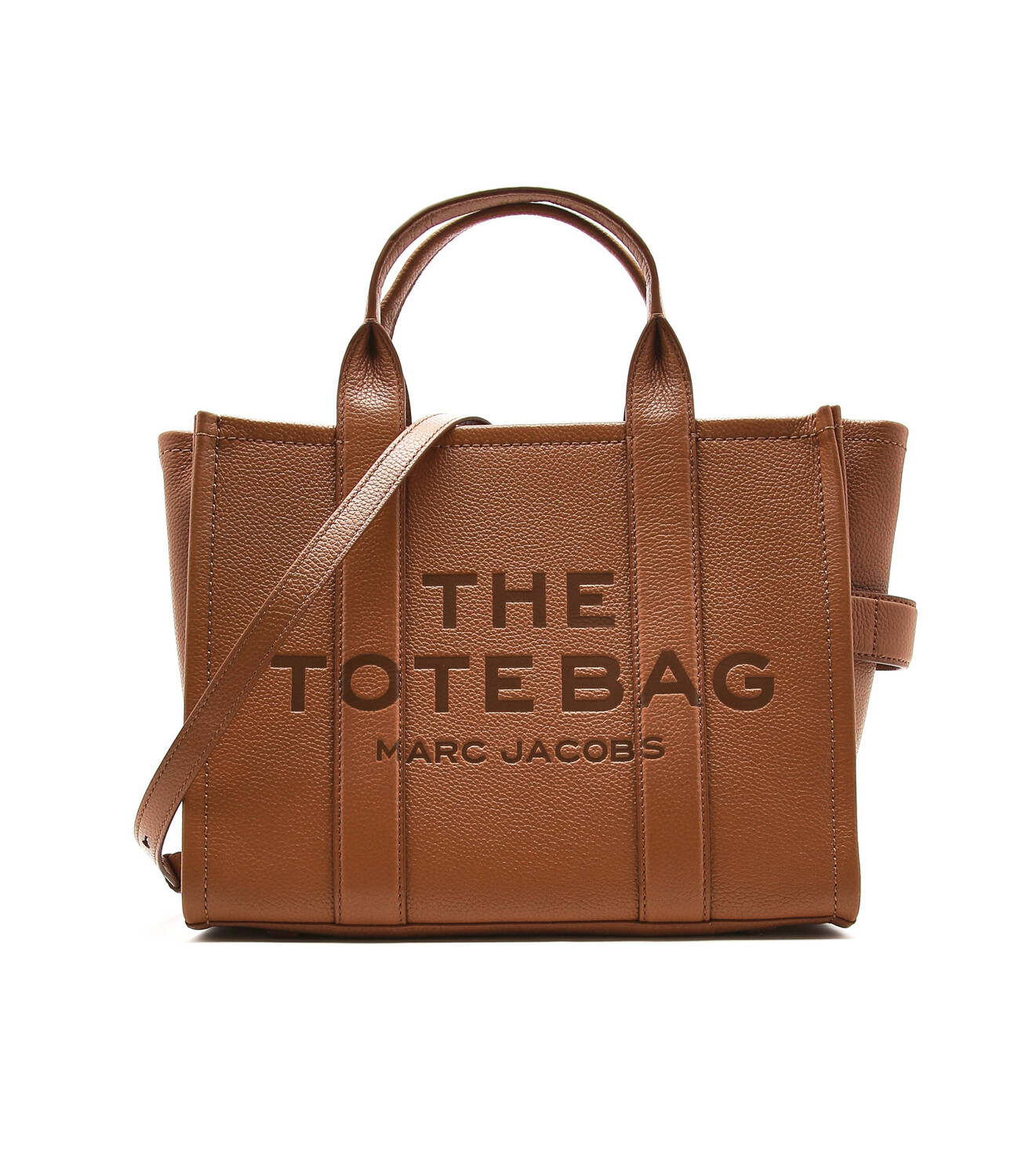

Сумка-шоппер Marc Jacobs THE LEATHER SMALL TOTE, коричневый