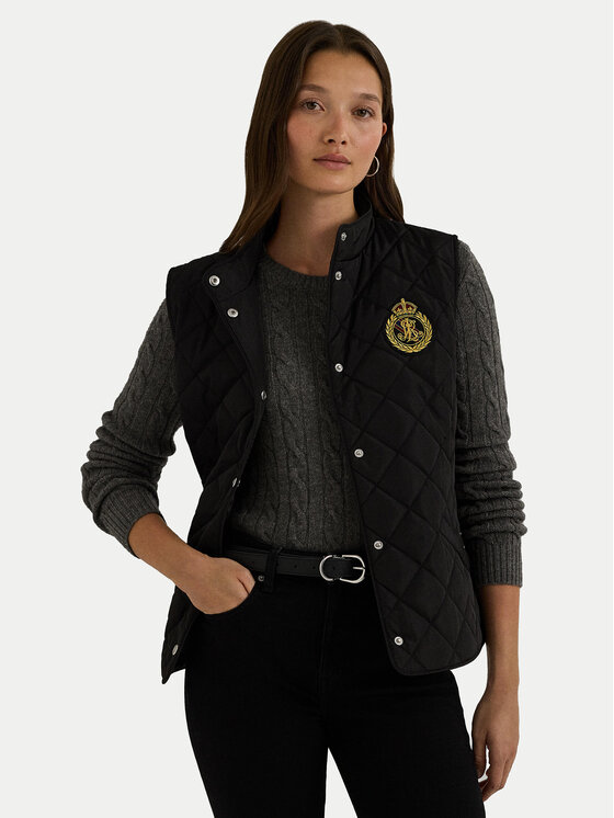 

Утепленный жилет straight fit 297951276005 Lauren Ralph Lauren, чёрный
