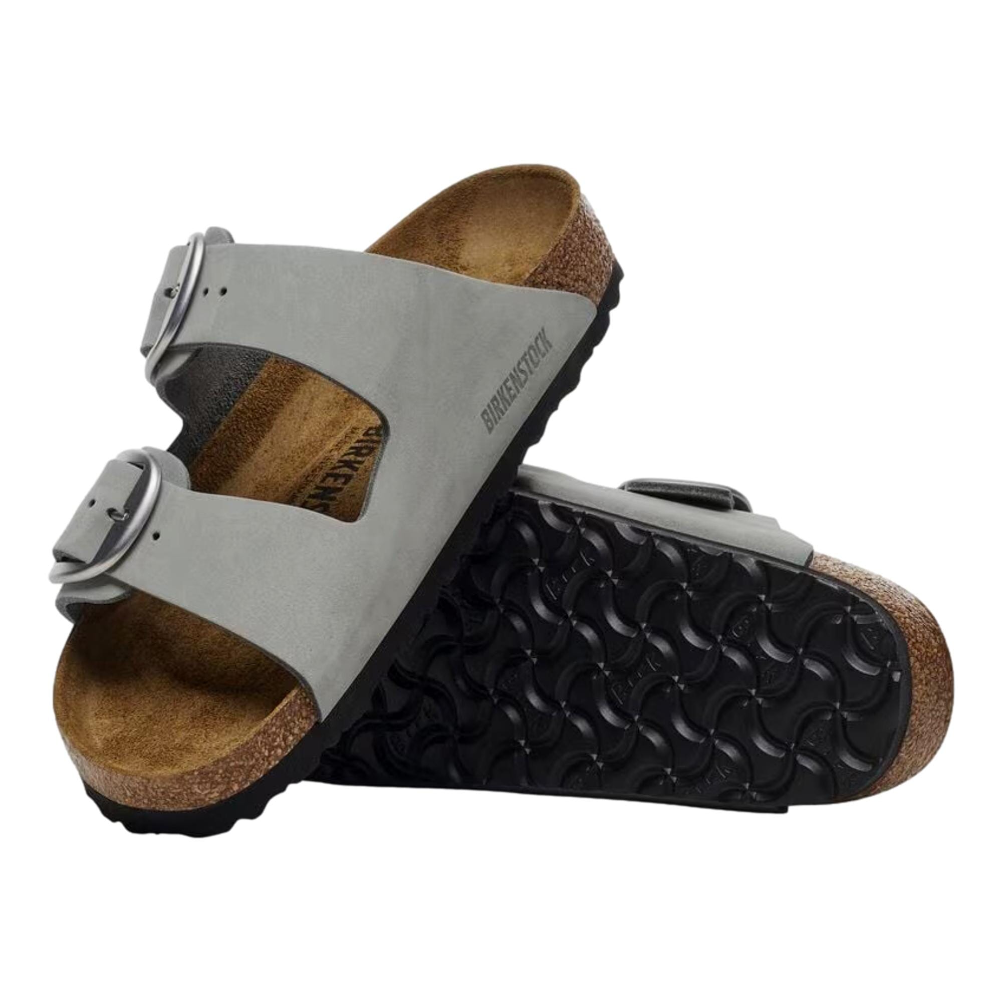 Биркеншток Аризона Биг Бакл Пьюр Сейдж 1029311 Женские мюли Birkenstock, синий — фото 2
