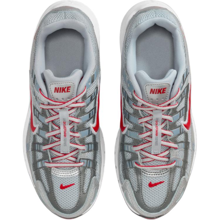 Кроссовки Nike P 6000 детские низкие беговые, Silver Gray — фото 4