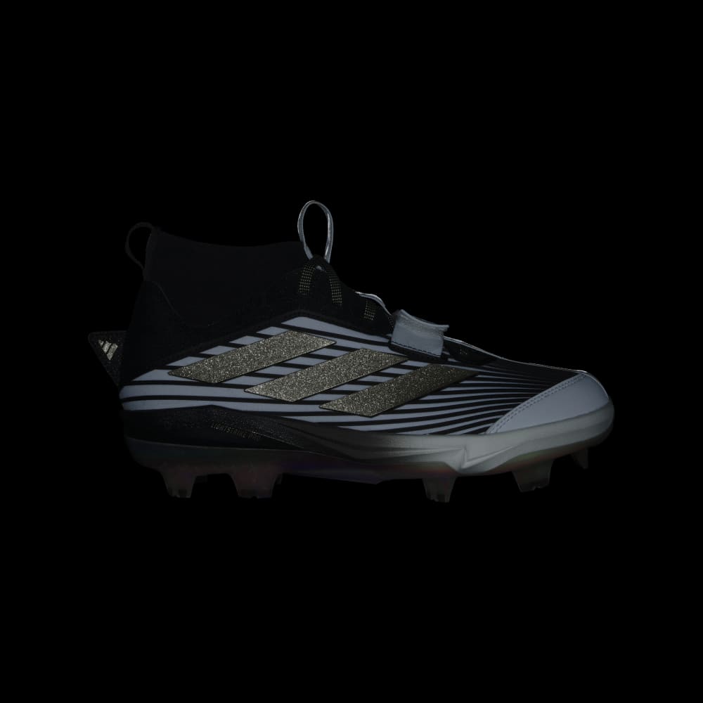 Бутсы Adidas Adizero Edge+ Cleats, цвет Core Black/Gold Metallic/Cloud White — фото 2