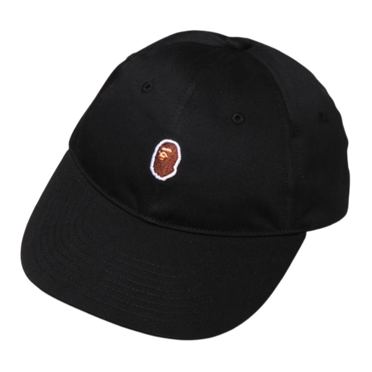 

A BATHING APE Бейсболка с вышитым логотипом, Black BKX