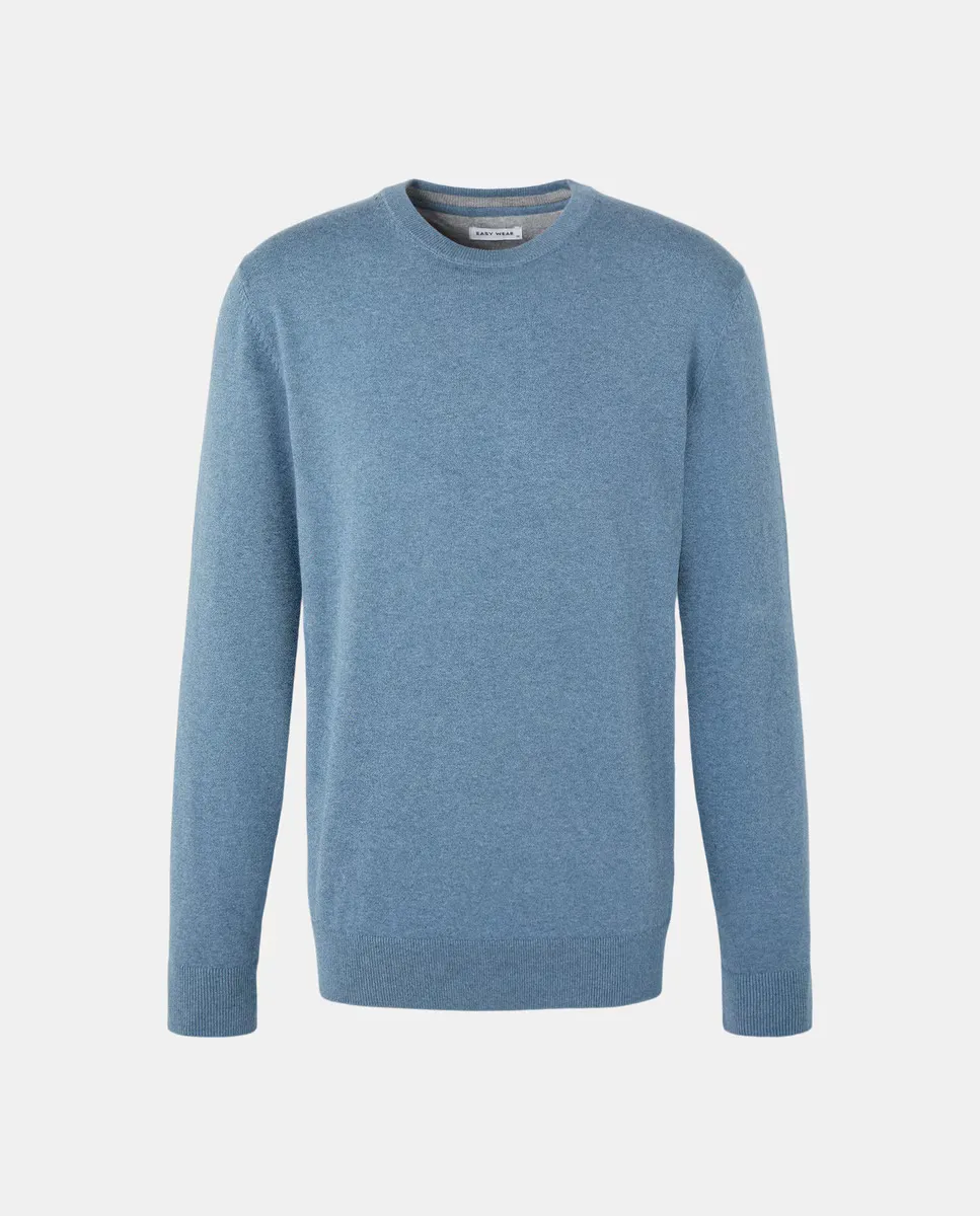 

Однотонный джемпер для мужчин Easy Wear, темно-синий