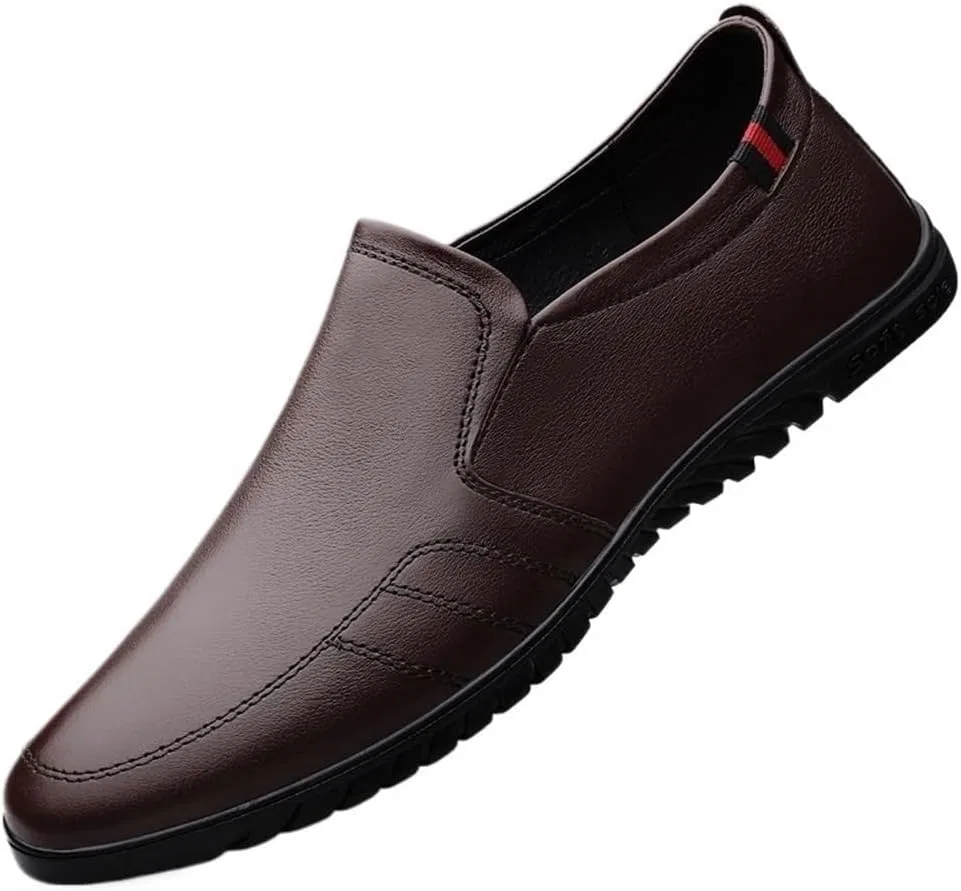 Туфли кожаные свадебные, Loafers & Slip-Ons, Brown UOPYNE