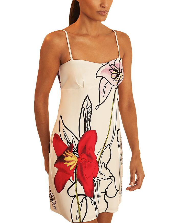 

NYBG Платье Marli с цветочным принтом REISS, слоновая кость/кремовый