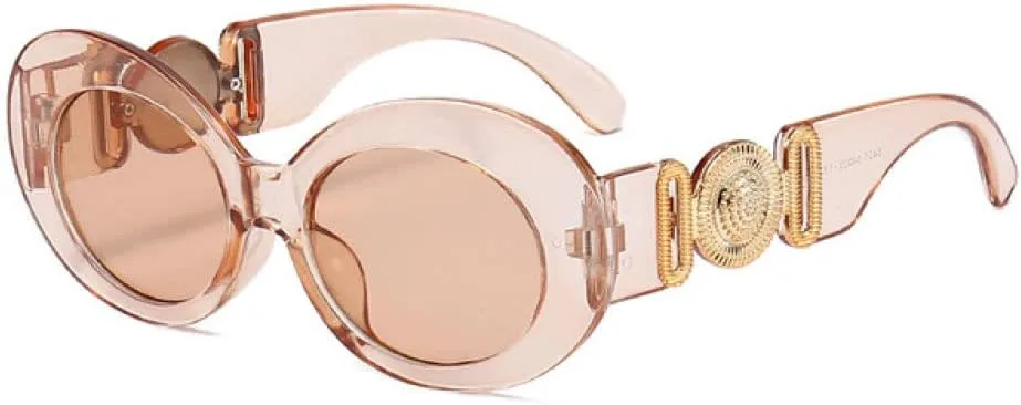 

Круглые солнцезащитные очки для женщин и мужчин в стиле ретро, ​​солнцезащитные очки с защитой от УФ-излучения UV400 LANGSER, Champagne Tea