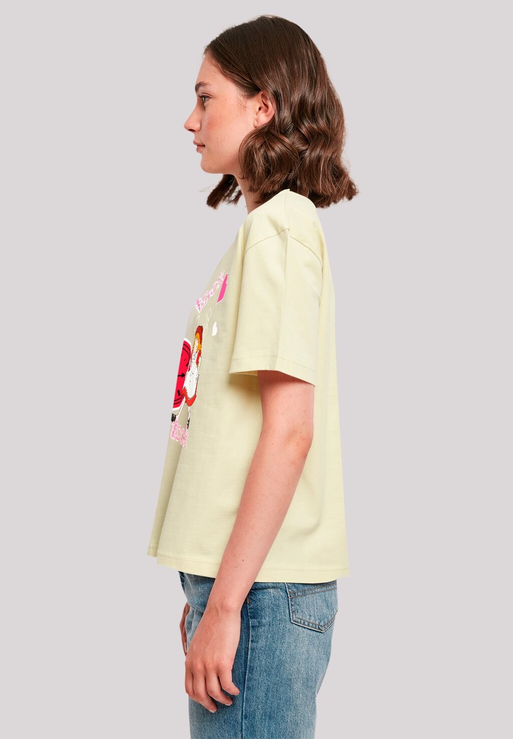 

Футболка с принтом ALICE IM WUNDERLAND TICK TOCK F4NT4STIC, желтый